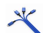 smrter Hydra ELITE 6in1 Nylon-Ladekabel Typ USB-C, navyblue retail