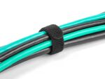 DeLOCK Klett-Kabelbinder L 150 x B 12 mm schwarz 10 Stück