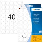 HERMA Verschlussetiketten Ø 19 mm rund transparent...