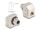DELOCK M12 Adapter X-kodiert 8 Pin Buchse RJ45 Buchse Cat6