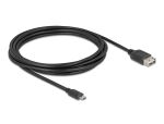 DeLOCK 81520 USB Kabel USB 2.0 3 m Micro-USB B USB A 0,48...