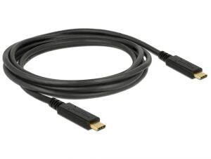 DeLOCK 83668 USB Kabel USB 3.2 Gen 1 (3.1 Gen 1) 2 m USB C 5 Gbit/s Schwarz