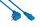 Kabelmeister Netzkabel Schutzkontakt-Stecker Typ E+F (90° gew.) an Kaltgeräte-Buchse C13, blau, 1,00mm², 3m