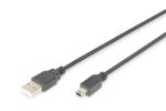 Digitus USB-A – Mini-B Anschlusskabel, 1,8m