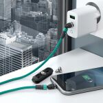 RealPower MagneticCharge2 USB Kabel 1 m Grün