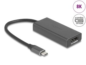 DELOCK USB Type-C Adapter zu Combo HDMI / DisplayPort BU 8K