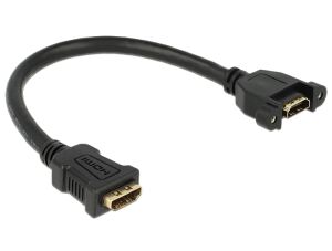 DeLOCK 0.25m 2xHDMI HDMI-Kabel 0,25 m HDMI Typ A (Standard) Schwarz