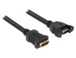 DeLOCK 0.25m 2xHDMI HDMI-Kabel 0,25 m HDMI Typ A (Standard) Schwarz