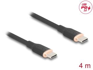 DELOCK USB 2.0 Kabel USB Typ-C St > St PD 3.0 60W 4m schwarz