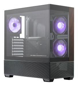 Cooler Master Elite 690 Wood Midi Tower Schwarz