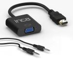 INCA Adapter IHTV-7TS HDMI > VGA St. USB Audio, 1080P, SW retail