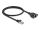 DELOCK Verlängerungskabel S/FTP RJ45 ST -> BU Cat6A 0.50m sw