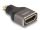 DeLOCK HDMI Adapter Micro-D Stecker zu A Buchse 8K 60 Hz grau Metall