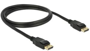 DeLOCK 1m Displayport 1.2a Schwarz
