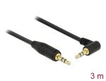DELOCK Klinkekabel 3,5mm -> 3,5mm 90° St/St 3.00m...