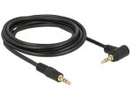 DELOCK Klinkekabel 3,5mm -> 3,5mm 90° St/St 3.00m...