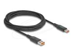 DELOCK USB 2.0 Daten u.Schnellladekabel USB Type-C+USB Steck