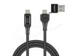 DELOCK USB 2.0 Daten u.Schnellladekabel USB Type-C+USB Steck