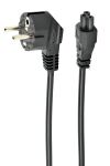 Gembird PC-186-ML12-3M Stromkabel Schwarz CEE7/7 C5-Koppler