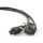 Gembird PC-186-ML12-3M Stromkabel Schwarz CEE7/7 C5-Koppler