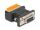 DELOCK D-Sub 9 Bu > Terminalblock Adapter mit Drucktaster