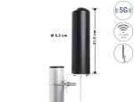DELOCK 5G LTE Antenne SMA Stecker 3 - 5 dBi starr omnidir sw