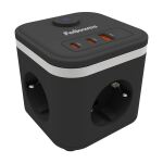 Fellowes Power Cube 3xSteckdose,1xUSB-A,2xUSB-C,Schalter sch
