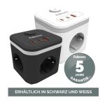 Fellowes Power Cube 3xSteckdose,1xUSB-A,2xUSB-C,Schalter sch