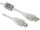 DELOCK USB Kabel A -> B St/St 0.50m transparent