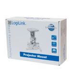Logilink Beamerhalterung, Armlänge: 220 mm, weiß