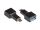 Alcasa USB-AD301 Kabeladapter Schwarz