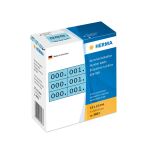 HERMA Nummernetiketten dreifach selbstklebend 10x22 mm...