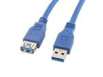 Lanberg CA-US3E-10CC-0030-B USB Kabel 3 m USB A Blau