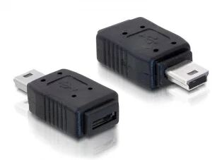 DeLOCK Adapter USB mini/USB micro-B USB mini M micro-B FM Schwarz