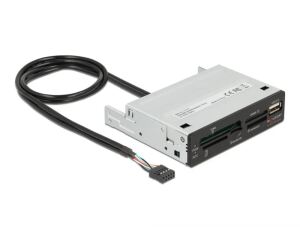 DeLOCK 3.5″ USB 2.0 Card Reader 5 Slot + 1 x USB 2.0 Typ-A Buchse