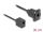 DELOCK D-Typ RJ10 Kabel Buchse zu Buchse schwarz 30 cm