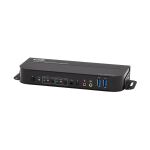 Tripp Lite B005-HUA2-K HDMI/USB KVM-Switch mit 2 Anschlüssen - 4K 60 Hz, HDR, HDCP 2.2, IR, DP 1.4, USB-Freigabe, USB 3.0-Kabel