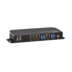 Tripp Lite B005-HUA2-K HDMI/USB KVM-Switch mit 2 Anschlüssen - 4K 60 Hz, HDR, HDCP 2.2, IR, DP 1.4, USB-Freigabe, USB 3.0-Kabel