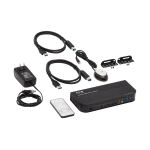 Tripp Lite B005-HUA2-K HDMI/USB KVM-Switch mit 2 Anschlüssen - 4K 60 Hz, HDR, HDCP 2.2, IR, DP 1.4, USB-Freigabe, USB 3.0-Kabel