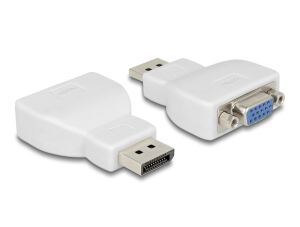 DELOCK Displayport Adapter DP -> D-Sub15 St/Bu weiß