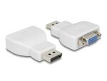 DELOCK Displayport Adapter DP -> D-Sub15 St/Bu weiß