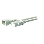 EFB Elektronik EK507.3 Stromkabel Grau 3 m C14-Koppler...