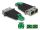 DeLOCK LWL Hybrid Kupplung LC Duplex Stecker zu SC Duplex Buchse grün