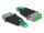 DeLOCK LWL Hybrid Kupplung LC Duplex Stecker zu SC Duplex Buchse grün