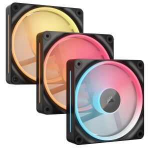 Corsair iCUE LINK LX120-R RGB Computergehäuse Ventilator 12 cm Schwarz 3 Stück(e)