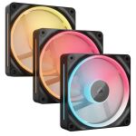 Corsair iCUE LINK LX120-R RGB Computergehäuse Ventilator 12 cm Schwarz 3 Stück(e)