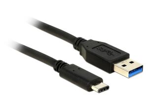 DeLOCK 0.5m USB3.1-C/USB3.1-A USB Kabel USB 3.2 Gen 2 (3.1 Gen 2) 0,5 m USB A USB C 10 Gbit/s Schwarz