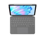 Logitech Combo Touch QWERTZ Deutsch Smart Connector Grau