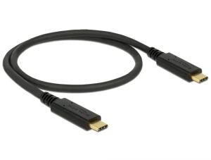 DeLOCK 83042 USB Kabel USB 3.2 Gen 2 (3.1 Gen 2) 0,5 m USB C 10 Gbit/s Schwarz