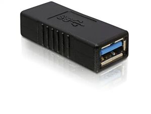 DeLOCK USB 3.0-A Adapter USB-A Schwarz